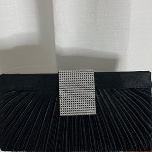 Black and silver clutch
